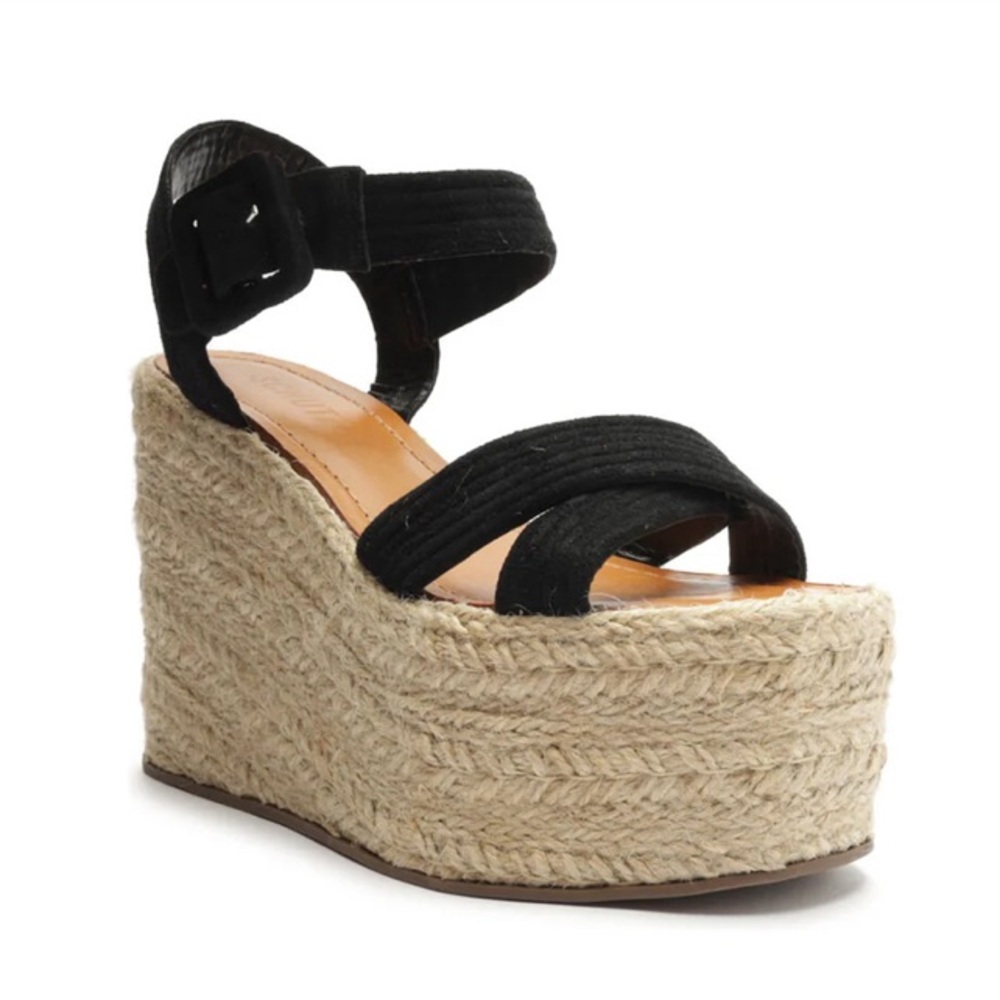 Schutz Blisse Nubuck platform sandals - Picture 2 of 8